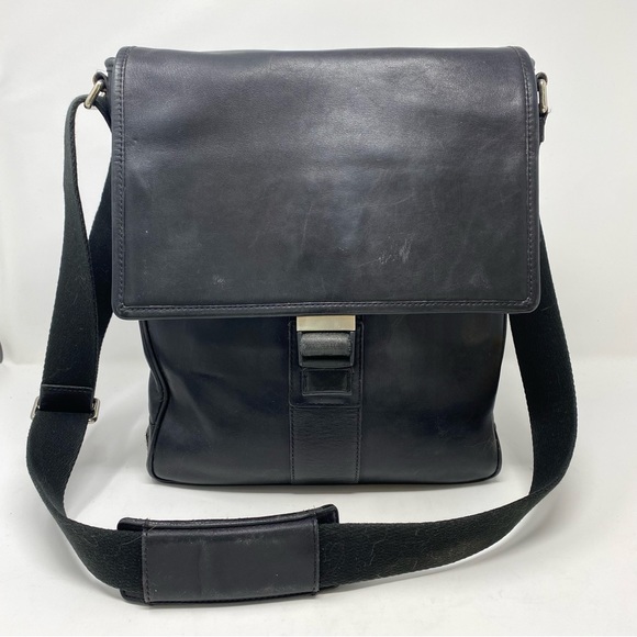 Coach Bags Coach Black Leather Messenger Bag Poshmark